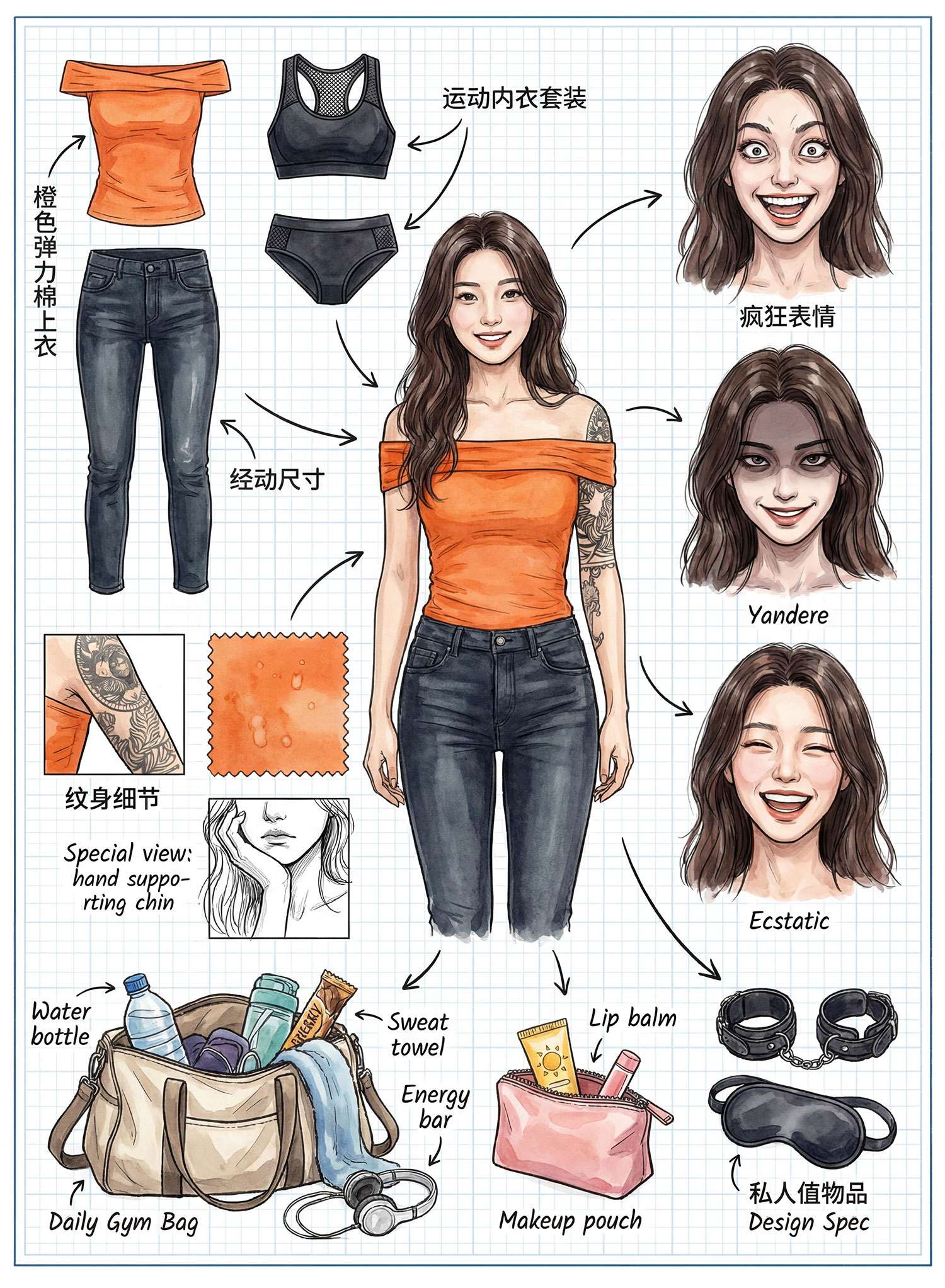 人物拆解图的背后秘密