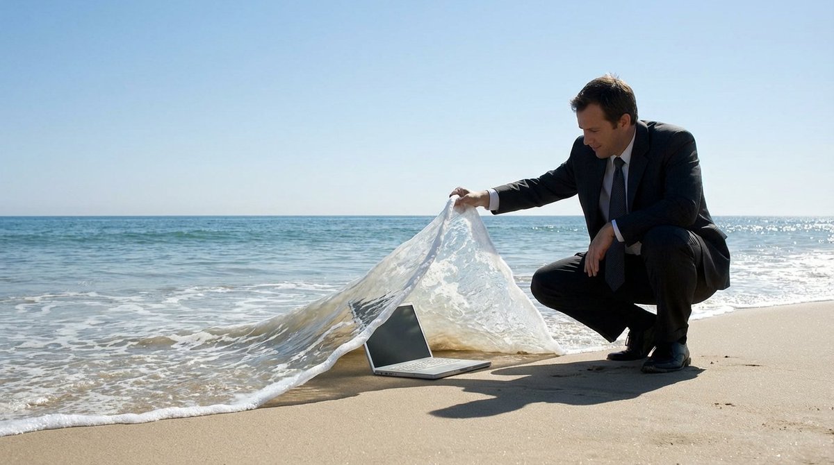 像掀起地毯一样掀起一个浪花