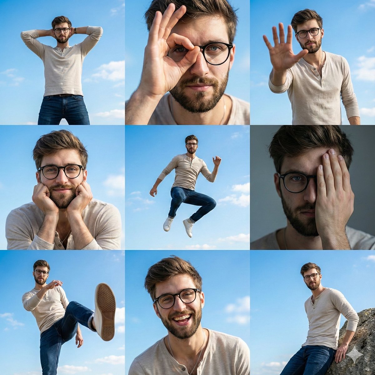 3x3网格照片拼贴