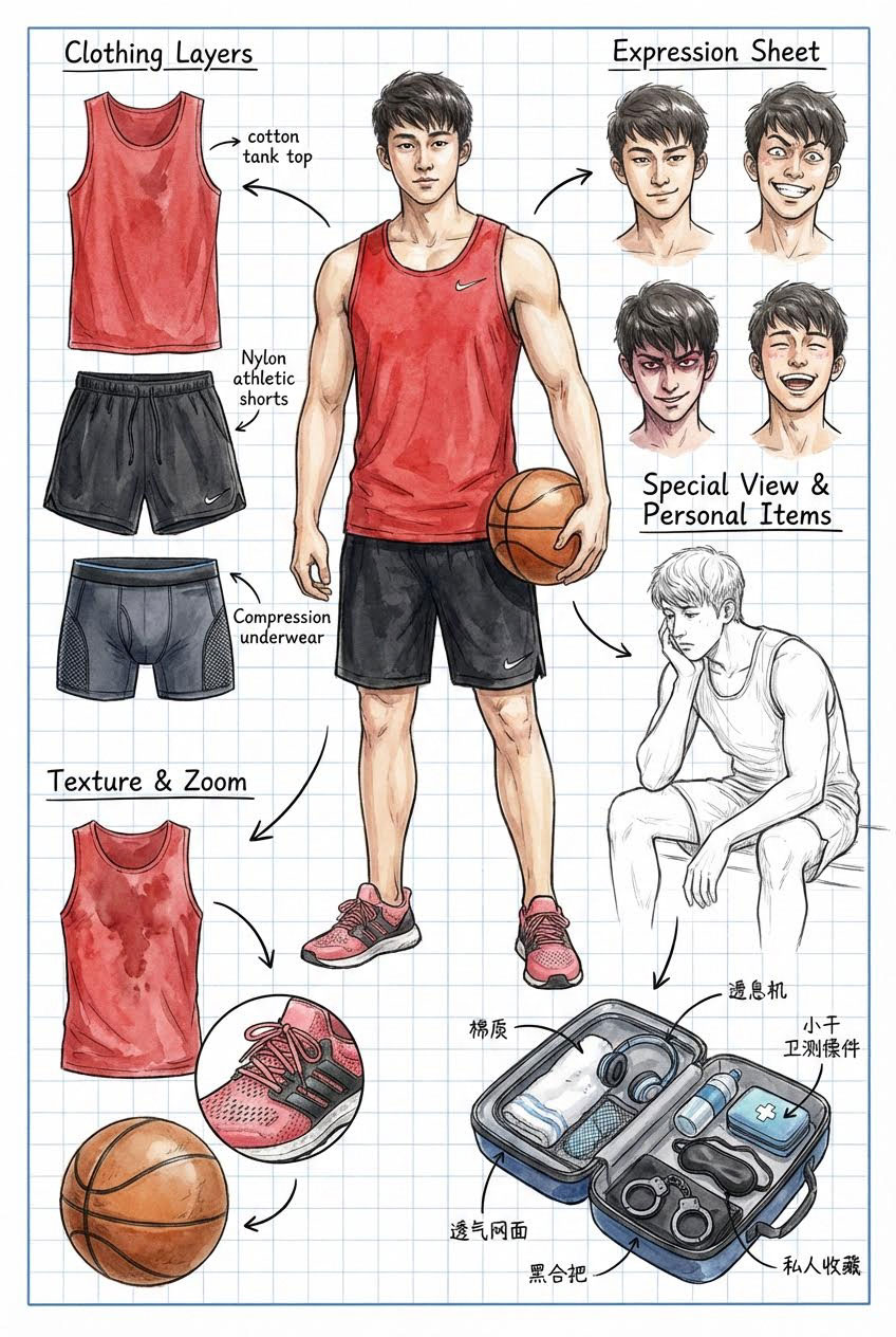 人物拆解图的背后秘密